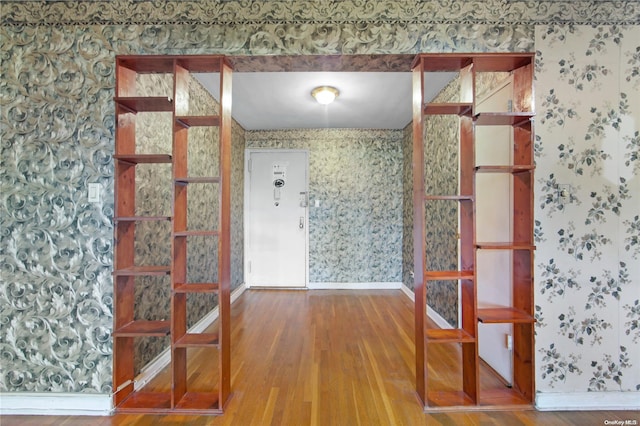 interior space featuring hardwood / wood-style flooring