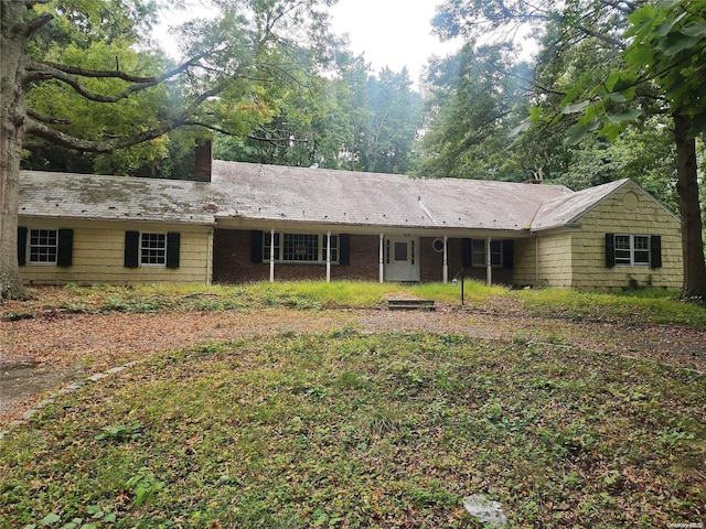 view of ranch-style home