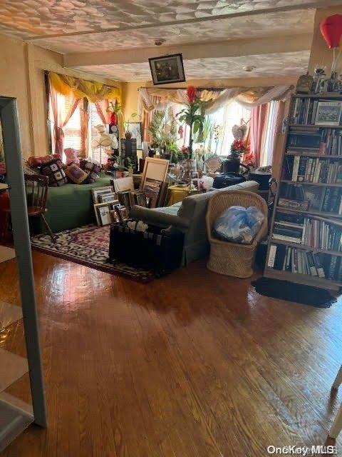 interior space with hardwood / wood-style floors