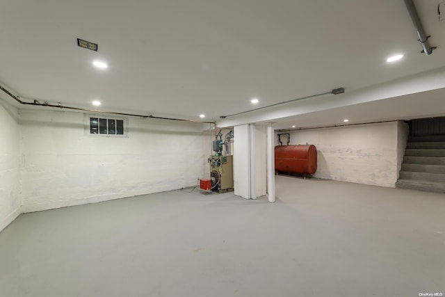 view of basement