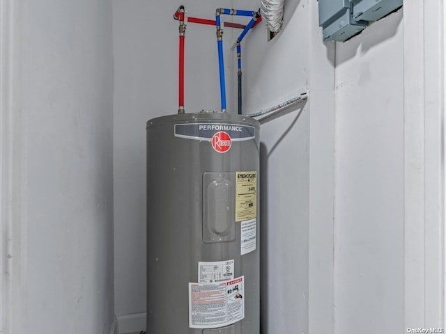 utilities featuring electric water heater