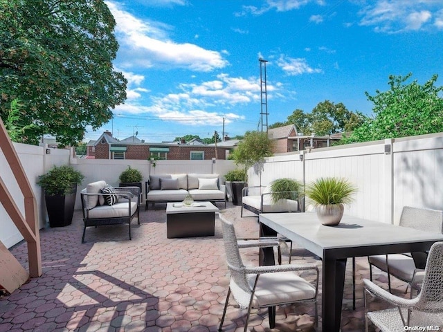 view of patio / terrace with outdoor lounge area