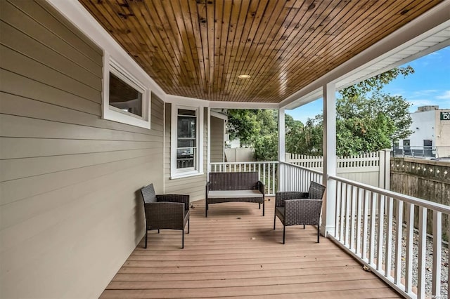 9 N Bayles Ave, Port Washington, NY 11050 - view of wooden terrace