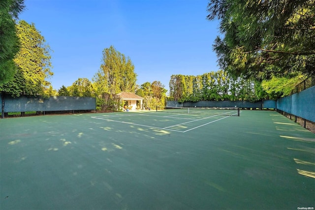 view of tennis court