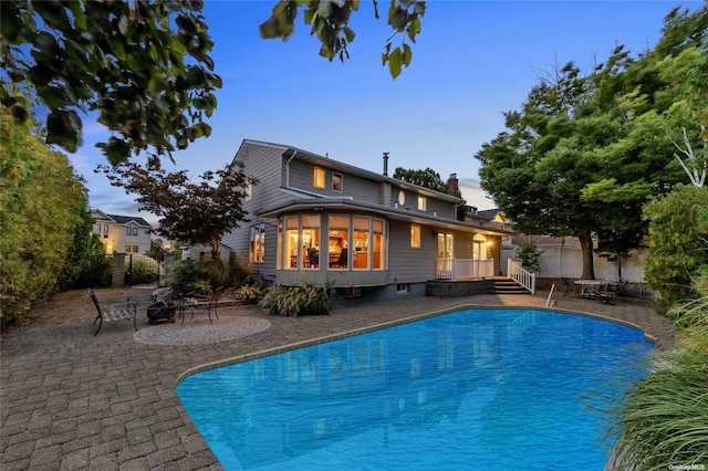 view of pool with a patio area