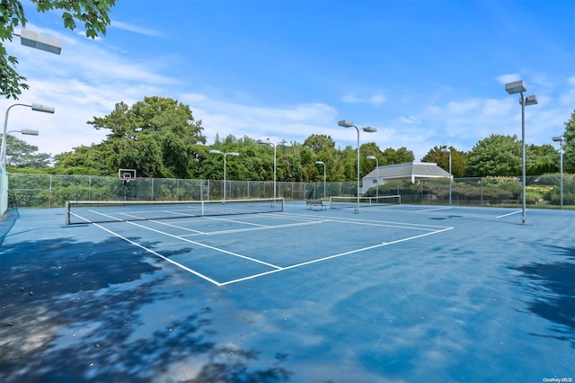 view of tennis court