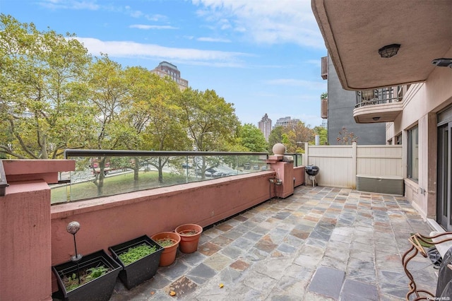 balcony with grilling area