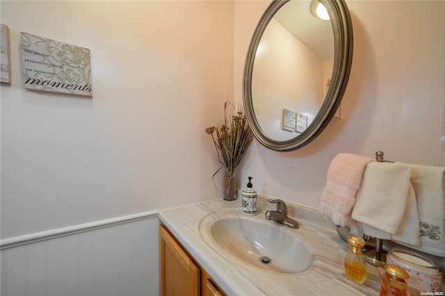 bathroom featuring vanity