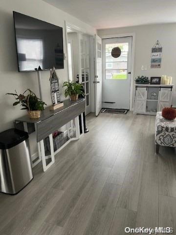 interior space with wood-type flooring