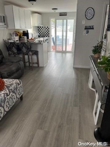 living room featuring hardwood / wood-style flooring