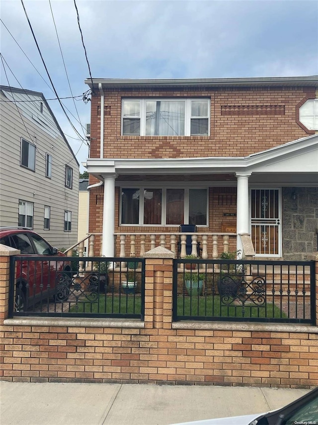 view of front facade with a porch