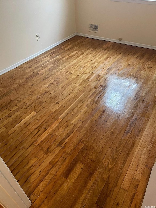 empty room featuring light hardwood / wood-style flooring