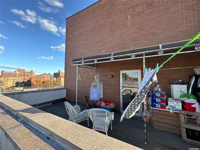 view of property exterior with a balcony