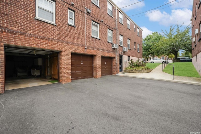 view of building exterior with a garage