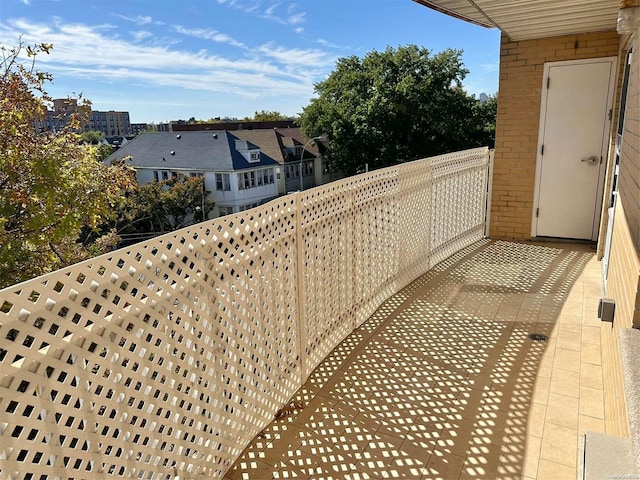 view of balcony