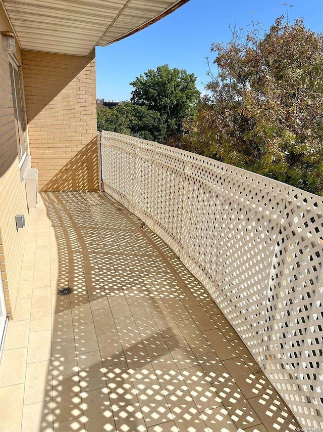 view of balcony