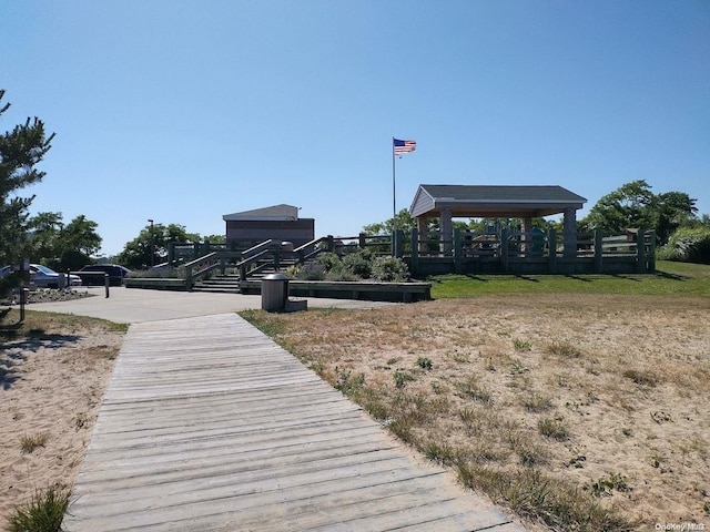 view of home's community featuring a gazebo