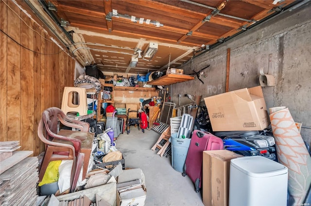 view of storage room