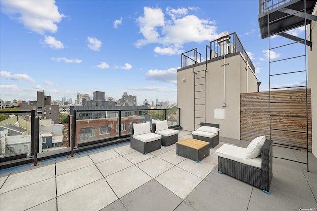 view of patio / terrace featuring an outdoor hangout area