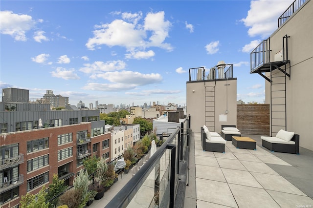 balcony featuring outdoor lounge area