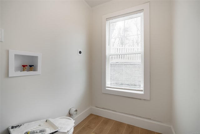 laundry room featuring hookup for a washing machine and hookup for an electric dryer