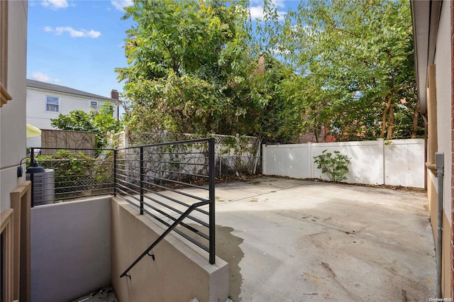 view of patio with fence