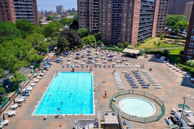 view of pool