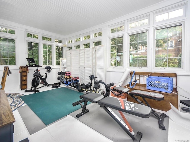 view of workout room