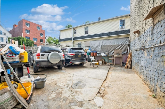 view of vehicle parking