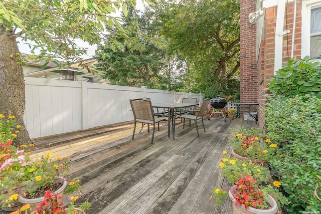 view of wooden terrace