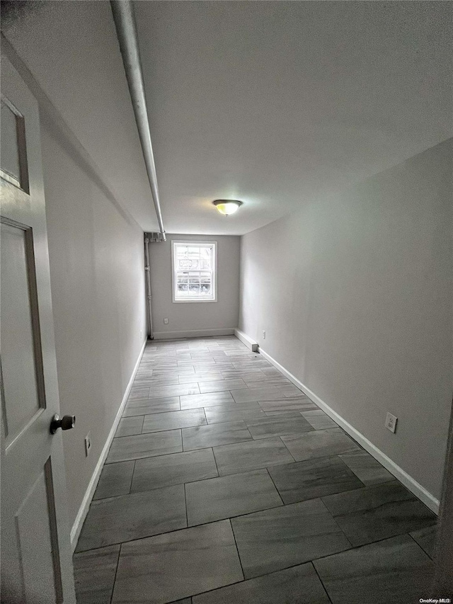 empty room with a textured ceiling