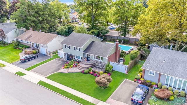 birds eye view of property