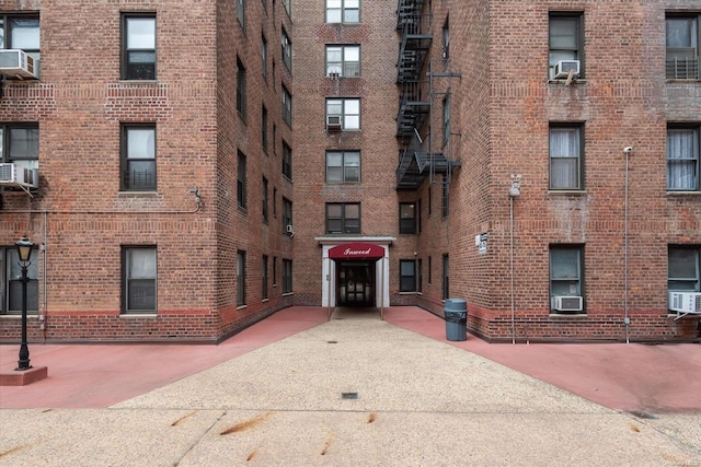 view of property with cooling unit