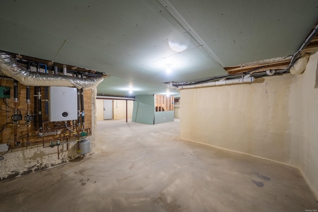 12 Hoover Ln, Bethpage, NY 11714 - unfinished basement featuring water heater