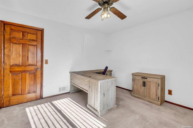 21 Fern Ter, West Babylon, NY 11704 - office space with light carpet and a ceiling fan