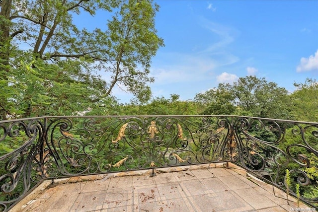 view of balcony