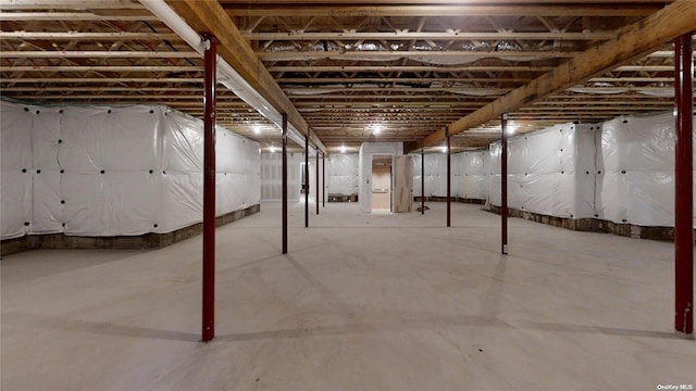 view of basement