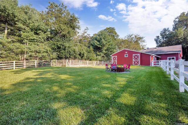 11A Sunken Meadow Rd Unit A, Northport, NY 11768 - view of yard with an outdoor structure and a barn