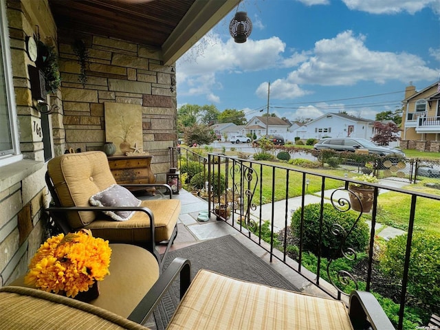 view of balcony