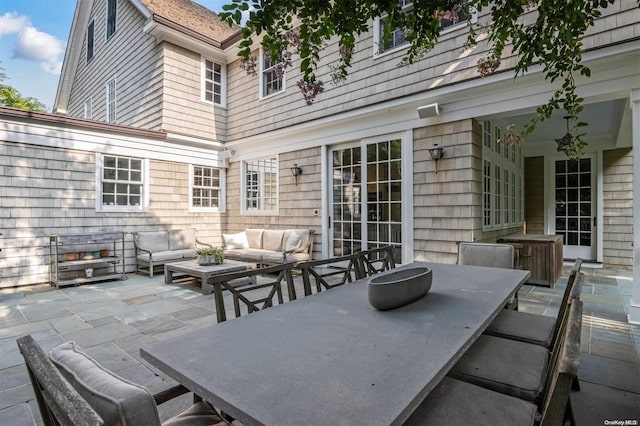 view of patio / terrace featuring an outdoor living space