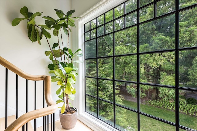 interior space featuring a wealth of natural light