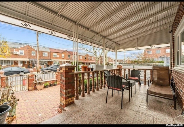 view of patio / terrace featuring covered porch