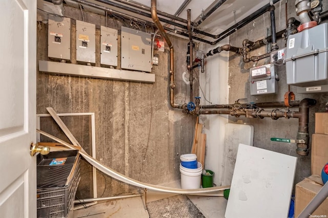 utility room with electric panel