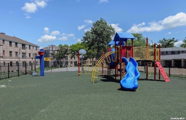 view of jungle gym