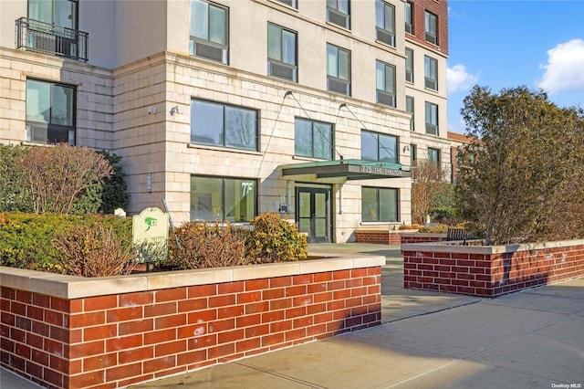 exterior space featuring french doors