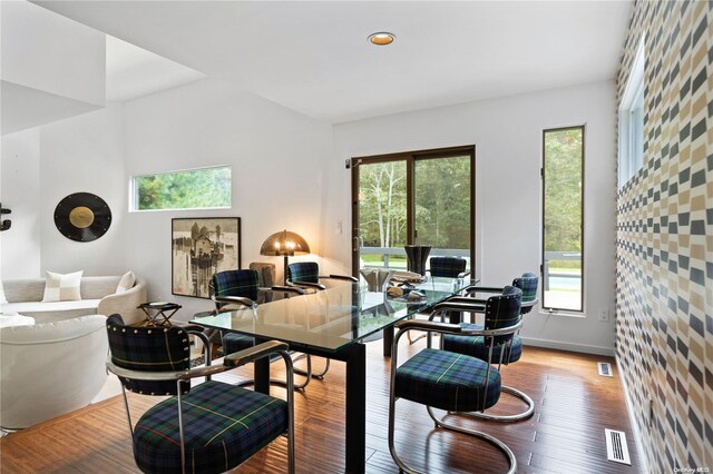707 Pleasure Dr, Flanders, NY 11901 - office space with wood finished floors, baseboards, and recessed lighting
