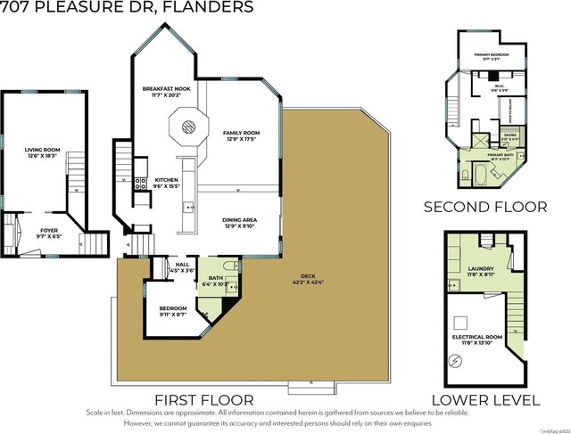 707 Pleasure Dr, Flanders, NY 11901 - room layout