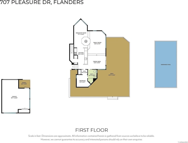 707 Pleasure Dr, Flanders, NY 11901 - floor plan / room layout