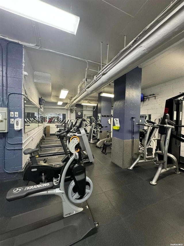 view of workout area