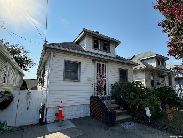 view of bungalow-style home